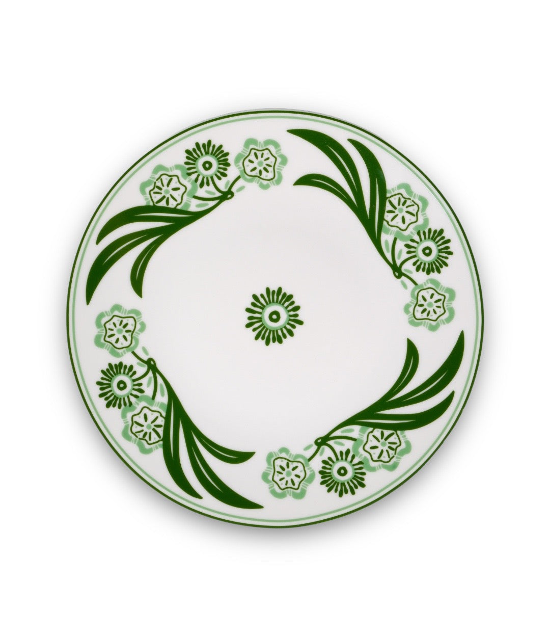 Emerald Rosemary Porselen Yemek Tabağı