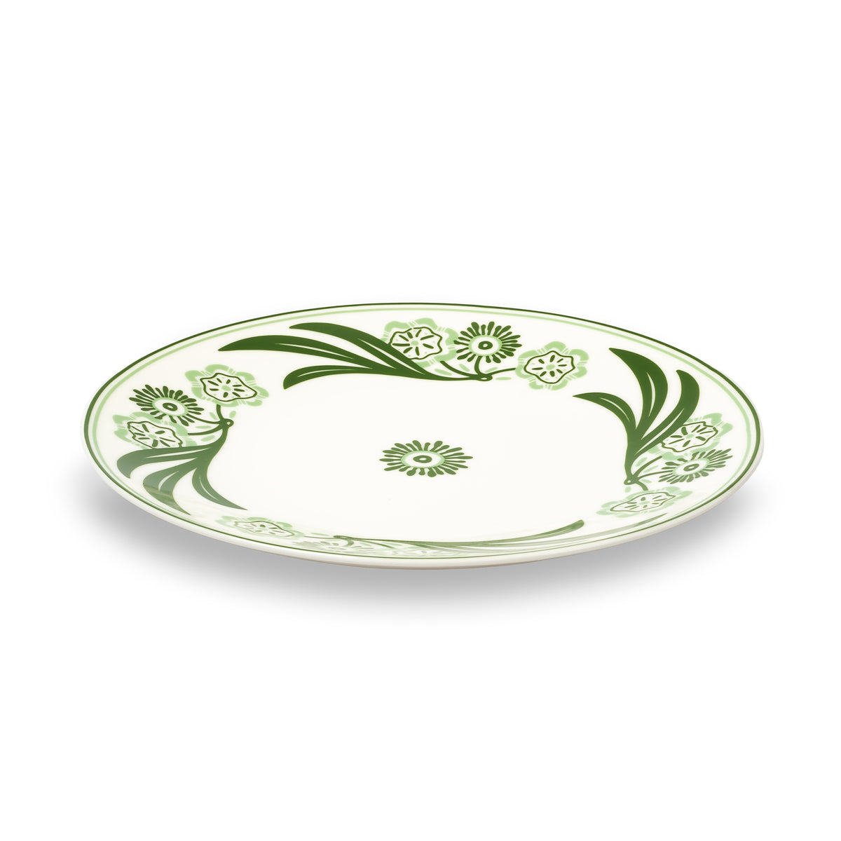 Emerald Rosemary Porselen Yemek Tabağı